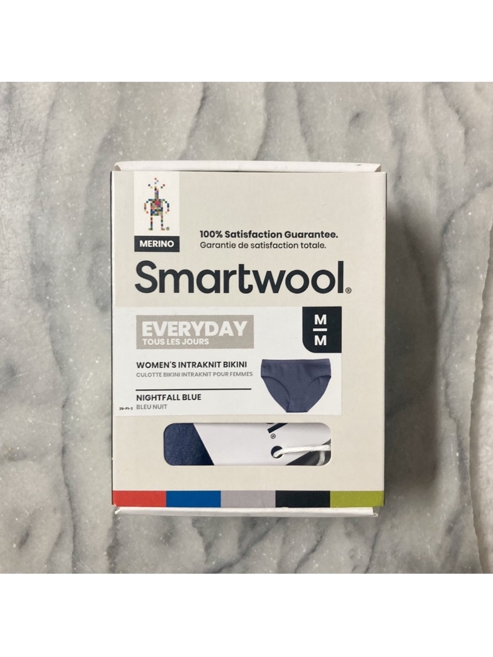 Smartwool Intraknit Bikini Underwear Baselayer Wool Size Medium New Blue